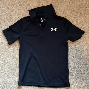 Almost new Under Armour boys golf shirt